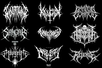 make custom premium death metal and black metal logo