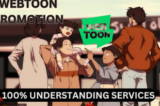 organically promote your webtoon, tapas, manga, webnovel
