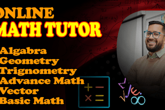 teach math algebra trigonometry for all grades
