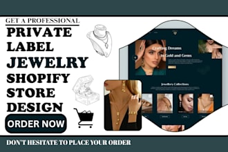 design 7 figure jewelry website jewelry shopify store jewelry dropshipping