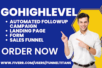 setup gohighlevel sales funnel author music speakers investor website consultant