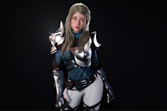 ue5 realistic character,rig nsfw model, idle animate,cc4,cc8 game model vrm file