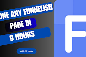 clone funnelish product page and checkout page in 10 hours