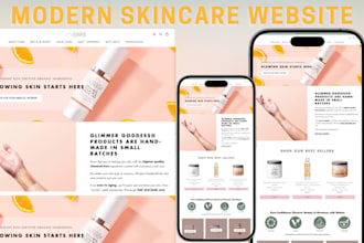 design shopify skincare website skincare store beauty cosmetic website skincare