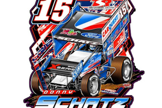 design high quality racing t shirt logo with free source file