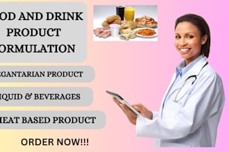 formulate a food products, energy drinks, vitamins and nutritional supplements