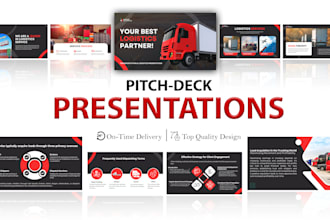 redesign powerpoint presentation and investor pitch deck