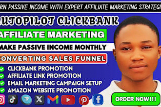 do clickbank affiliate marketing sales funnel, affiliate product link promotion