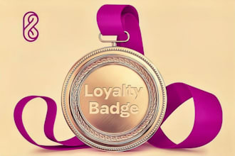 design ecommerce shopify trust badges, sale badges, guarantee badges in gold