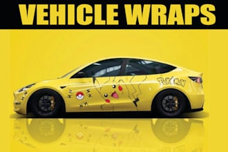 develop car wrap designs for you