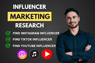 find best instagram, youtube, tiktok influencers email list