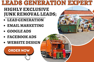 generate junk removal leads junk removal landing page junk removal website ads