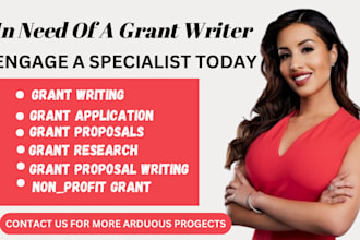 do professional grant writing, grant proposal, grant application, grant research