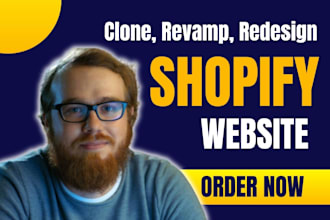 clone, copy, revamp, and redesign your shopify website or shopify store