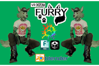 create a custom 3d nsfw furry avatar for pc and quest
