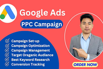setup, audit, optimize and manage highly effective google ads PPC campaign