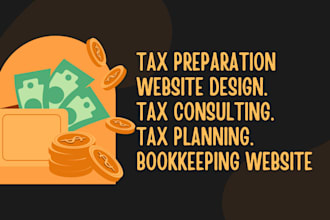 build tax accountant website, cpa, bookkeeping, accounting and finance website