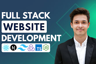 build your custom website with react, nextjs as a full stack web developer