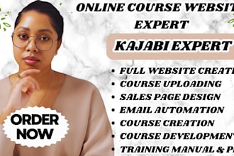 kajabi website design kajabi online course sales funnel landing page thinkific