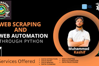 do web scraping, web automation on any websites