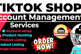be tiktok shop manager, setup USA UK tiktok shop and tiktok shop dropshipping