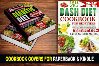 do professional cookbook kindle cover and paperback cover
