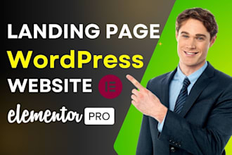 design, redesign wordpress website landing page elementor pro or yoga website