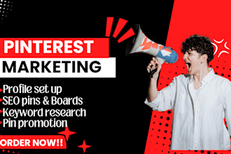 create SEO pins and boards as a pinterest marketing manager