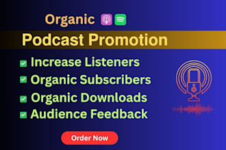 promote your spotify and apple podcast organically
