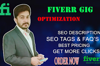 write high performing seo fiverr gig, complete gig optimization