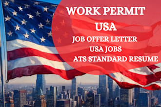 help you get high paying US jobs, get job offer letters, work permit USA