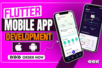 develop high quality flutter mobile app for android and ios, flutter app design