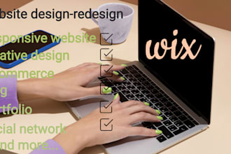 do custom wix website design  modern, responsive and professional