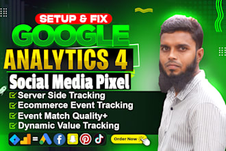 ga4, facebook pixel, snapchat, tiktok pixel, pinterest tag conversion api by GTM