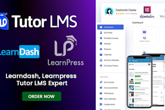 build elearning website using learndash, tutor lms, learnpress and buddyboss