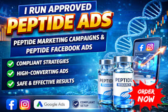 run approved peptide ads peptide marketing campaigns peptide facebook ads