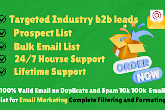 build niche targeted email list for as you like email