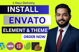 urgently install envato elements kit , themeforest and wordpress themes