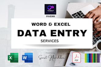 do word and excel, data entry