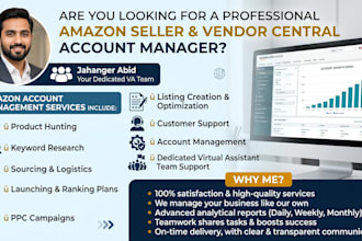 be your amazon virtual assistant VA account manager