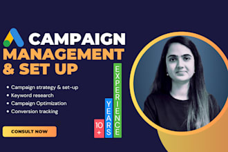 setup and manage your google ads adwords PPC campaigns