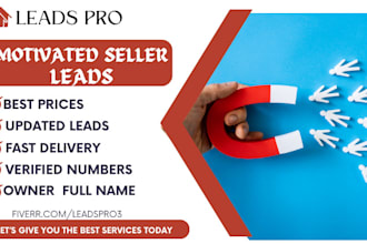 provide motivated seller real estate leads with skip tracing