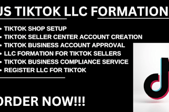 do tiktok llc tiktok seller center tiktok setup for approval llc formation