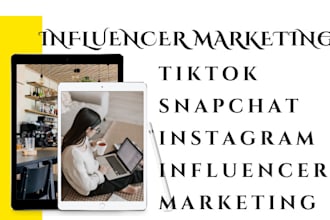 find you the best active tiktok instagram snapchat fb influencer for your brand