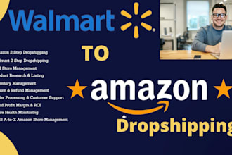 store management amazon and walmart 2 step dropshipping