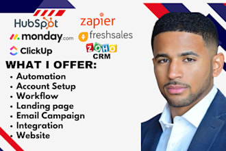 setup hubspot crm zoho crm freshsales zendesk sales funnel workflows automation