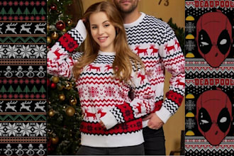 create ugly christmas sweater and sweatshirt design for your brand