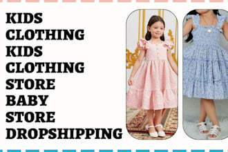 design kids clothing website baby shopify store clothing website baby store