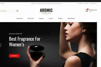 design dynamic perfume shopify store perfume website fragrance dropshippingstore