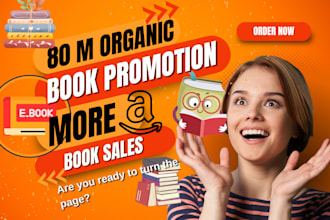 amazon book promotion, christian, fantasy, children, comic, or ebook marketing